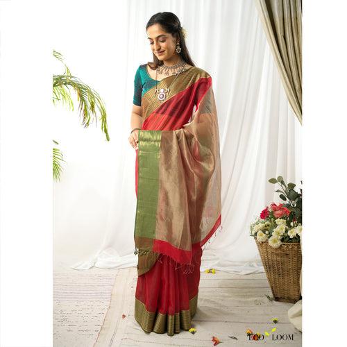 Amirtha Ecoloom Cotton Silk Handloom Saree