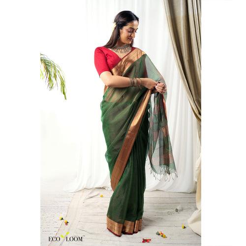 Humra Ecoloom Cotton Silk Handloom Saree