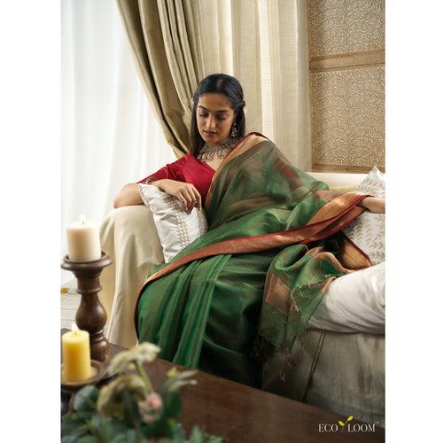 Humra Ecoloom Cotton Silk Handloom Saree