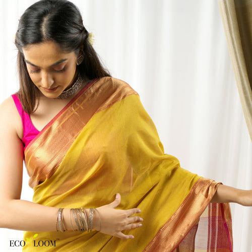 Charulekha Ecoloom Cotton Silk Handloom Saree