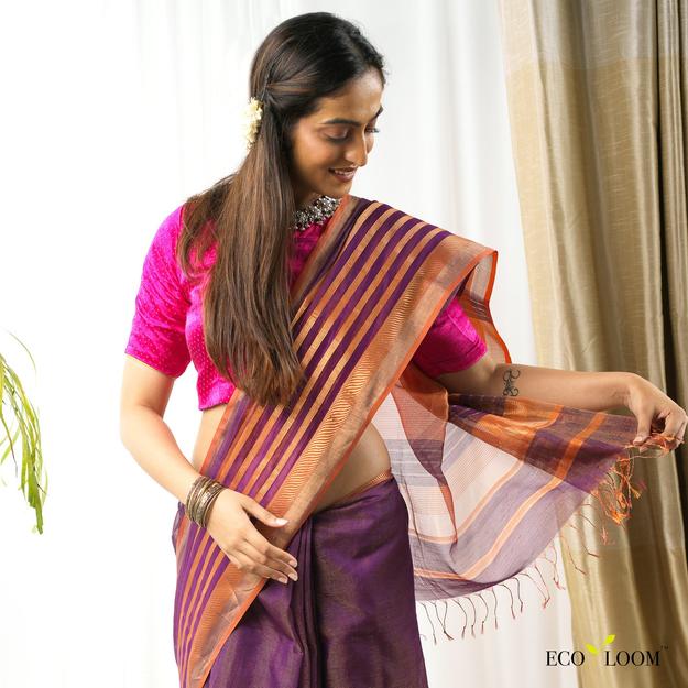 Ajai Ecoloom Cotton Silk Handloom Saree