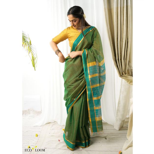 Abeera Ecoloom Cotton Silk Handloom Saree