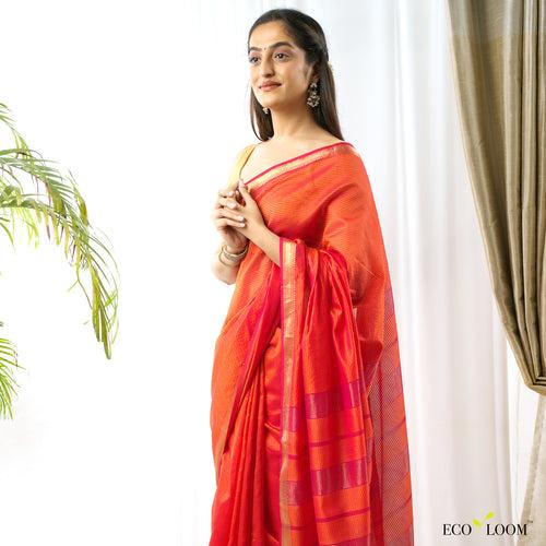 Avnoor Ecoloom Garbh Reshmi Saree