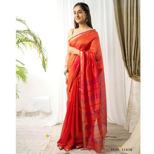 Avnoor Ecoloom Garbh Reshmi Saree