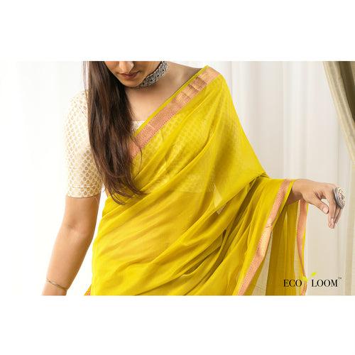 Kaner Ecoloom Cotton Silk Handloom Saree