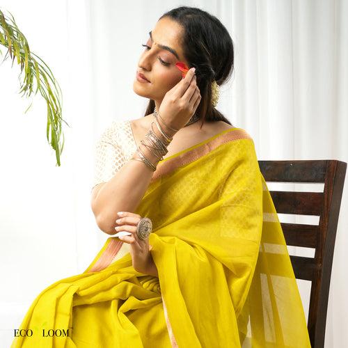 Kaner Ecoloom Cotton Silk Handloom Saree