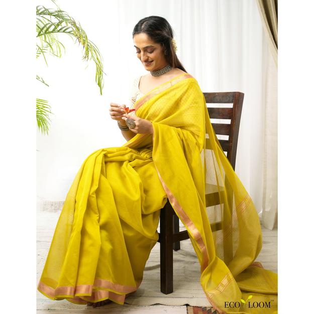 Kaner Ecoloom Cotton Silk Handloom Saree