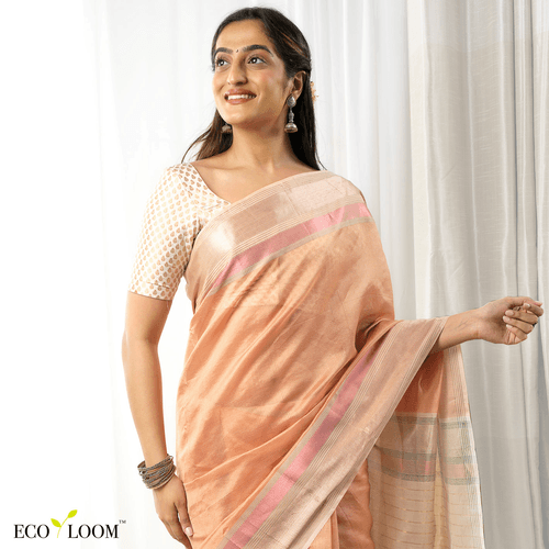 Kiara Ecoloom Silk Tissue Saree