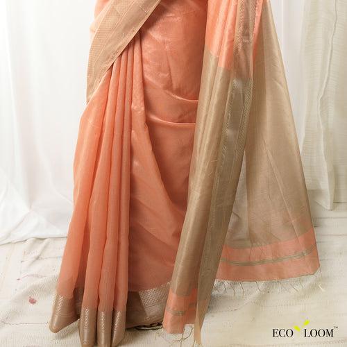 Kanakambaram Ecoloom Pure Silk Saree