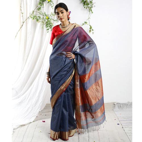 Farah Silk Cotton Tissue Ecoloom Saree