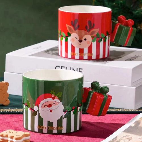 Gift Box Handle Christmas Mug