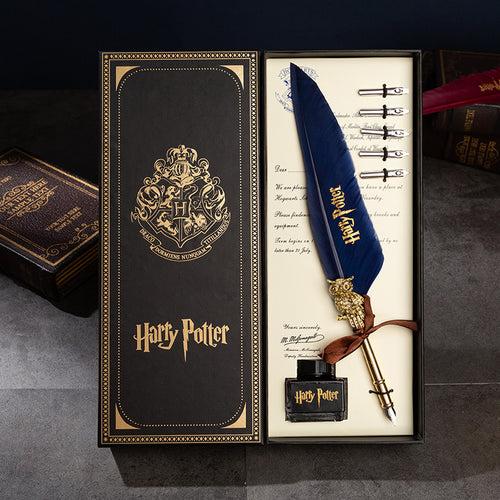 Harry Potter Vintage Feather Dip Pen Writing Set with ink