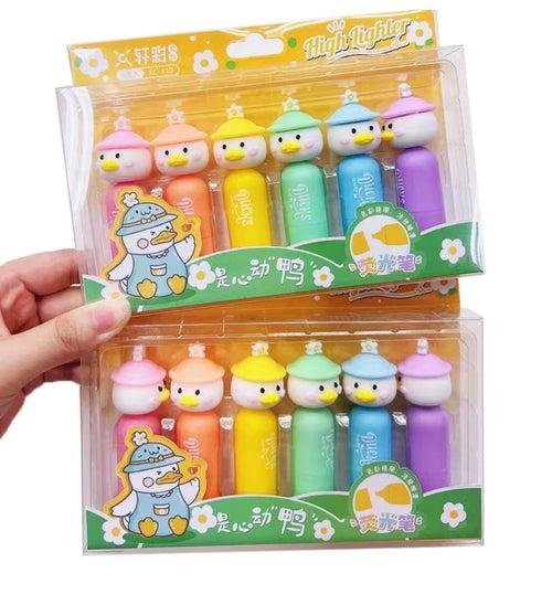 Kawaii Highlighter Duck