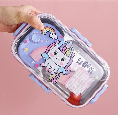 New Steel Lunch box 2 compartment with steel Dabbi