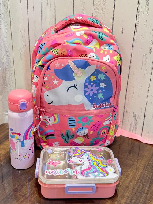 Unicorn School Bag Combo