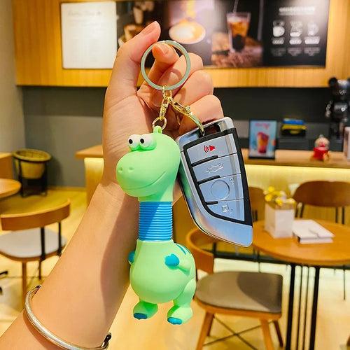 Keychain - Dino With Pop It Neck