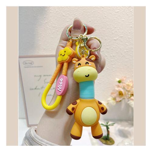 Keychain - Giraffe With Pop It Neck