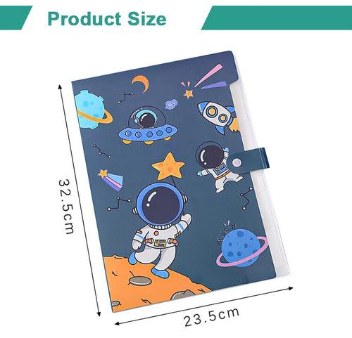 Space Plastic Folder with multiple pockets