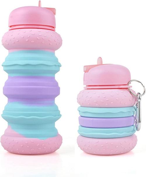 Burger Expandable 600ml Silicone Bottle for Kids