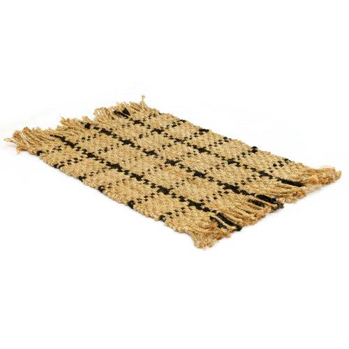 OnlyMat British Plaid Rug - Handwoven and Organic - Jute Carpet