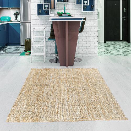 OnlyMat Melange Luxe Rug - Organic Jute - Boucle Weave - Jute Carpet