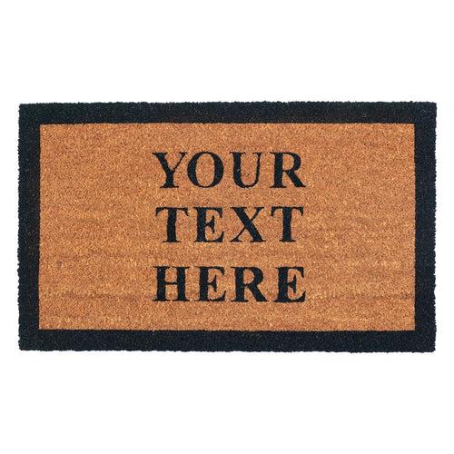 Personalized Coir Doormat - Custom Text Print