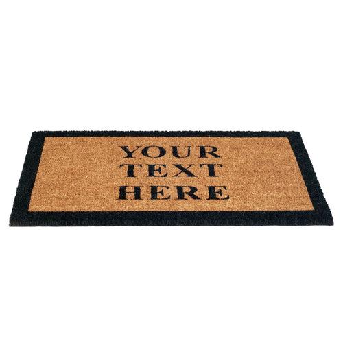 Personalized Coir Doormat - Custom Text Print