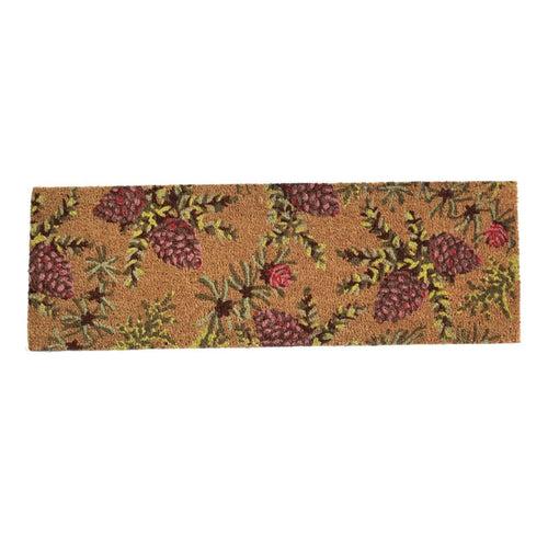 OnlyMat Charming Floral Pinecone Coir Doormat