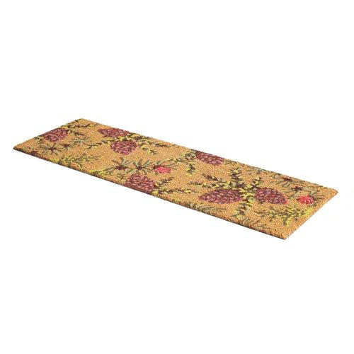 OnlyMat Charming Floral Pinecone Coir Doormat