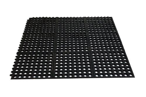 OnlyMat Rubber Flexible and Waterproof Interlocking Ring Hollow Mat