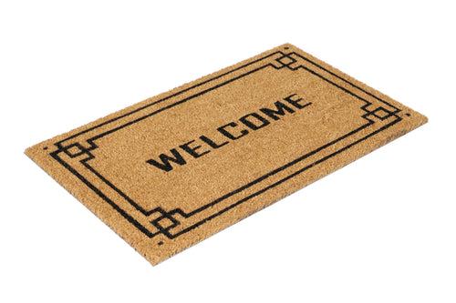 OnlyMat Welcome with Border Printed Entrance Coir Doormat