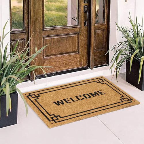 OnlyMat Welcome with Border Printed Entrance Coir Doormat