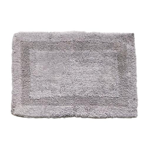 OnlyMat Cotton Quickdry Bath Mat Grey Colour (40x60cmx8mm)