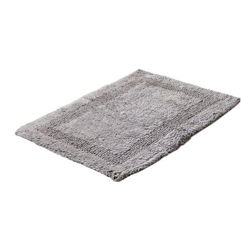 OnlyMat Cotton Quickdry Bath Mat Grey Colour (40x60cmx8mm)