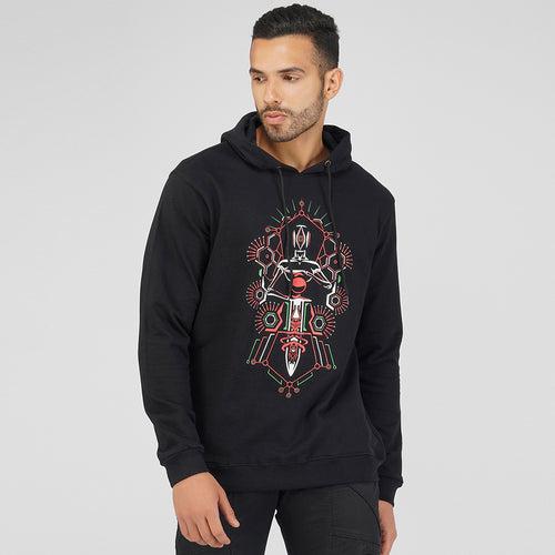 Synthesis Cotton Hoodie UV Plus Glow In Dark