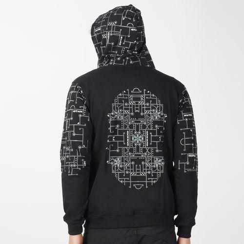 Pincode Glow In The Dark Cotton Hoodie