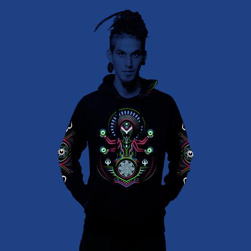 Spiritual Ritual 0.1 Cotton Hoodie UV Plus Glow In Dark