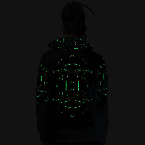 Pincode Glow In The Dark Cotton Hoodie