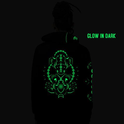 DMT Demon 0.2 Glow In The Dark Cotton Hoodie