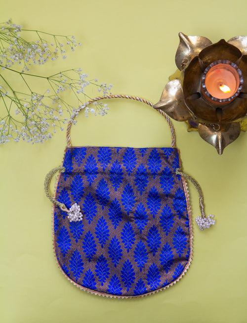 Brocade Elegance Embroidered Potli Clutches