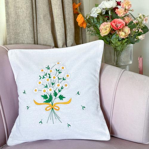 Summer Bouquet of Flowers Cushion Cover