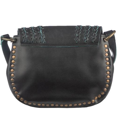 Black & Blue Saddle Bag