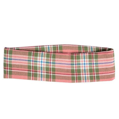 Pink Plaid Headband