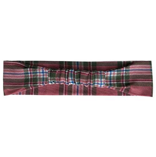 Pink Plaid Headband