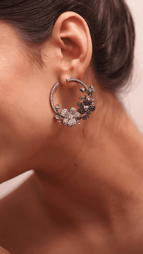 Floral Radiance Hoops