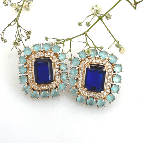 Elegant Blue Studs