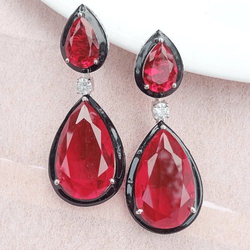 Eye Catching Red Earrings