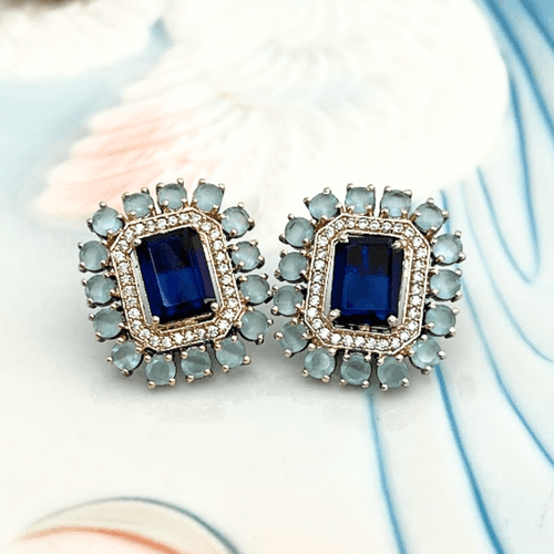 Elegant Blue Studs