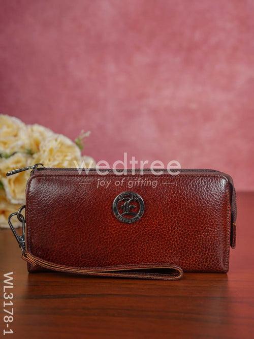 Ladies wallet with Self Design - WL3178