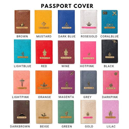 Passport Cover & Keychain Combo Set